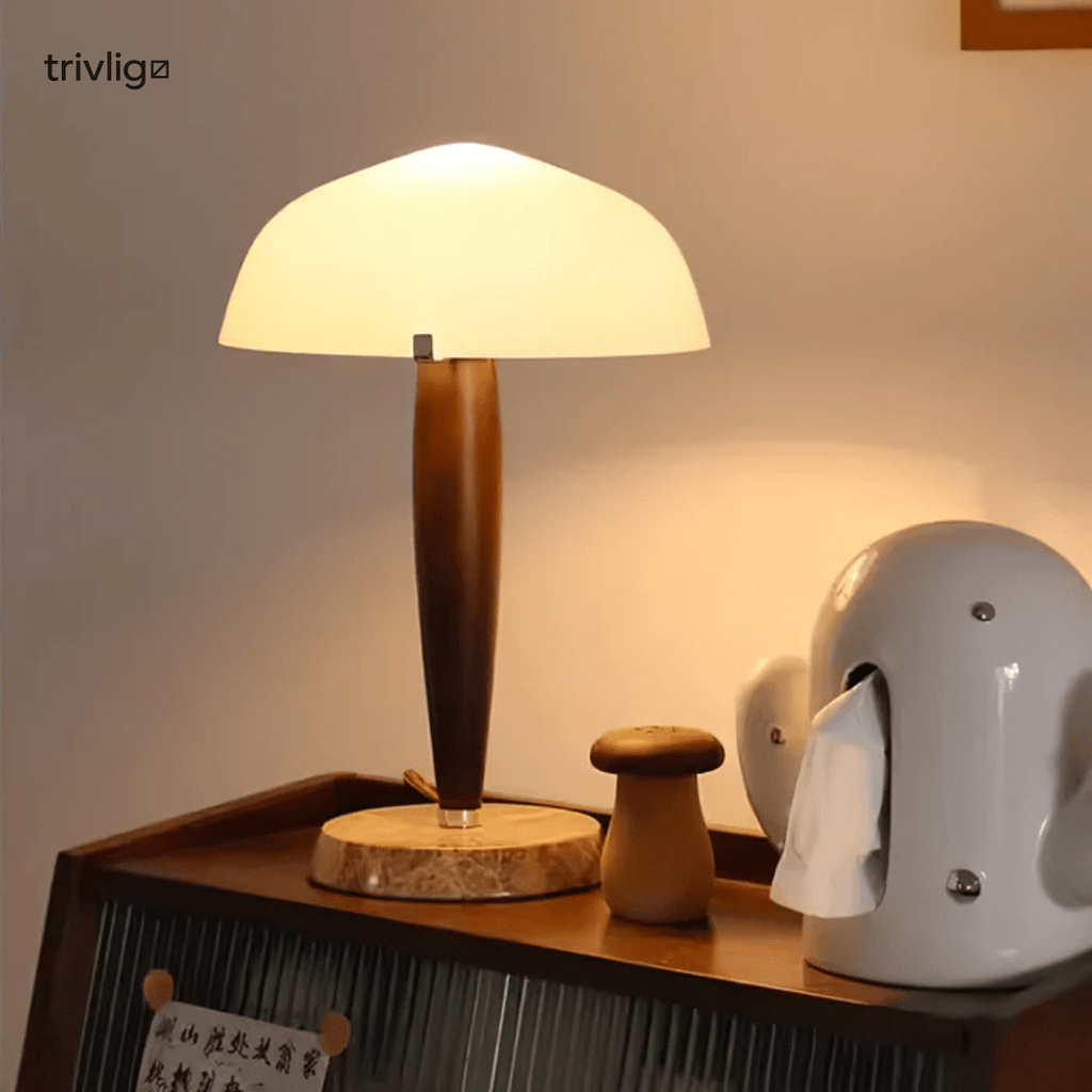 NovaNook Vintage Table Lamp For Warm Ambient Bedside Lighting