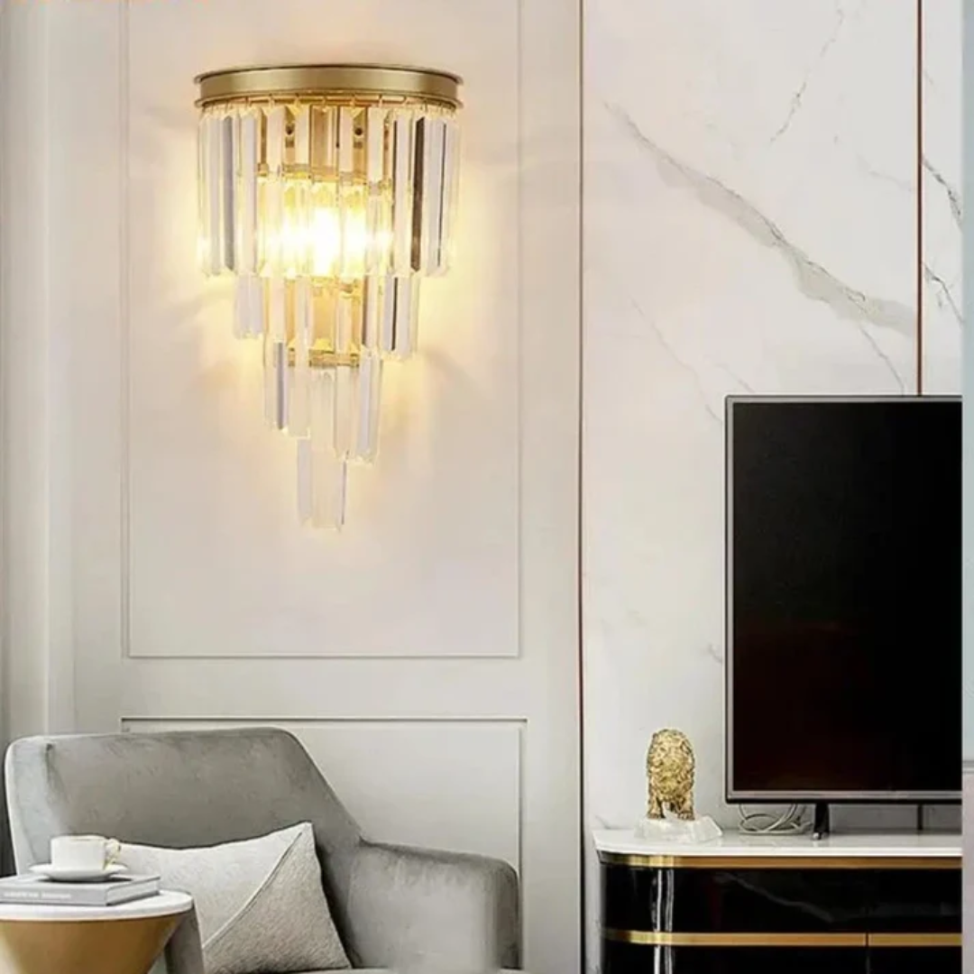 Nástěnná lampa Nyara s teplým LED světlem pro vnitřní atmosféru