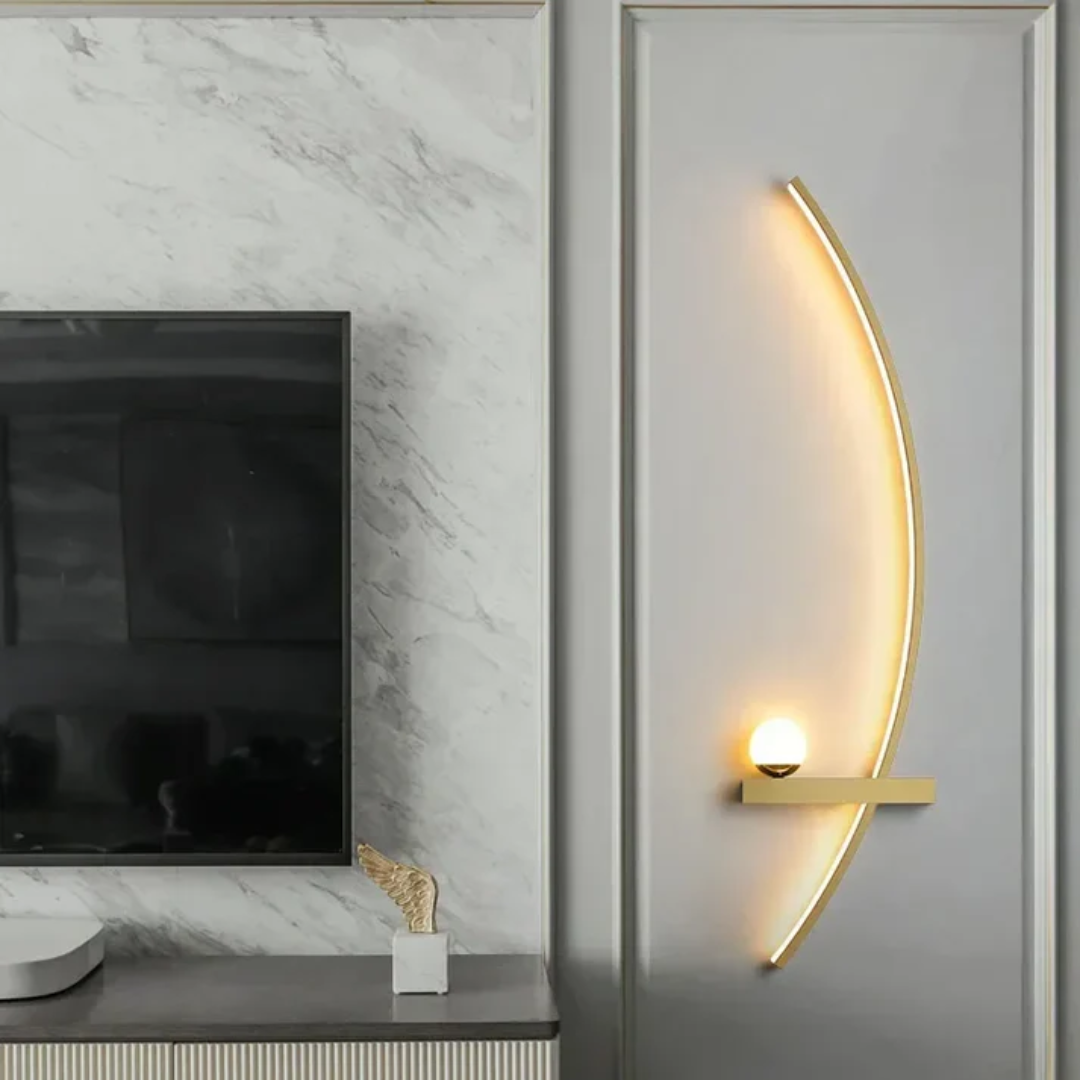 SolaraLume Vägglampa Lyxig LED för Sovrum och Hall Aluminiumarmatur