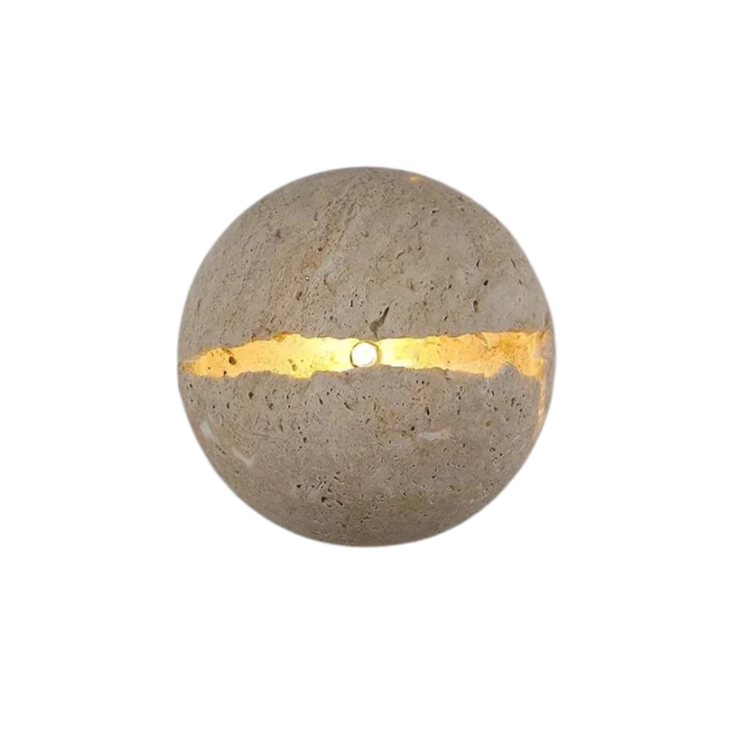 چراغ دیواری سنگ مخمل کالاندرا با پوشش سنگ طبیعی