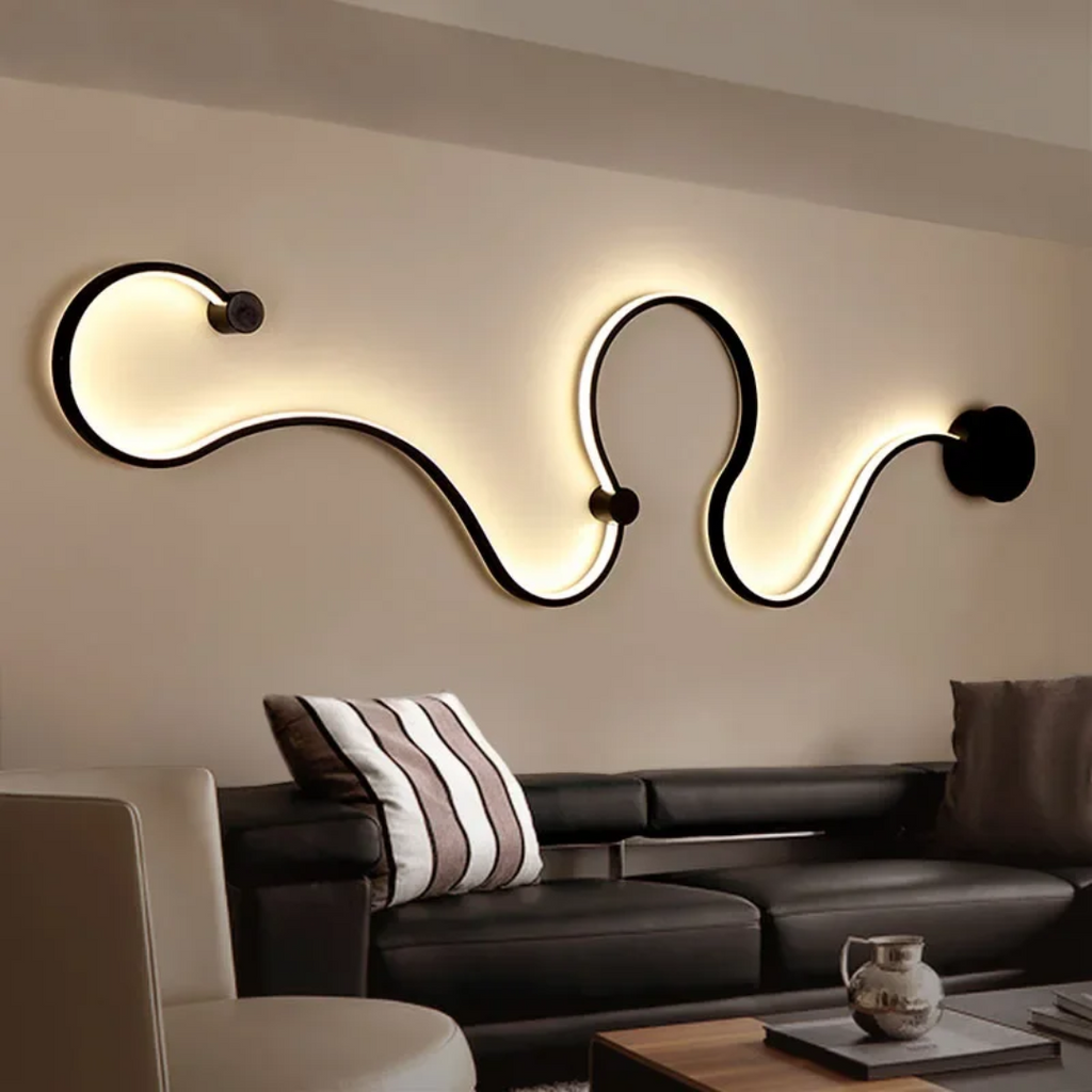 Aurelium Glowwall Moderne LED-Wandleuchte für Schlafzimmer und Wohnzimmer