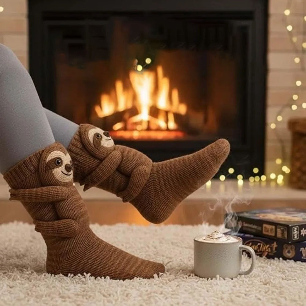 Cute Sloth Inspired Design For Everyday Fun Animal Socks