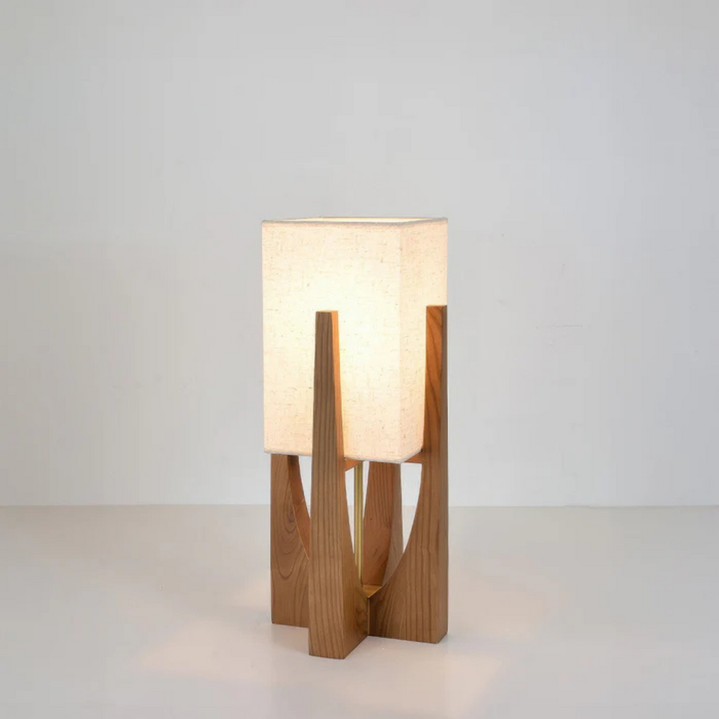 Kokoro Walnut Floor Lamp Japanese Inspired Cozy Living