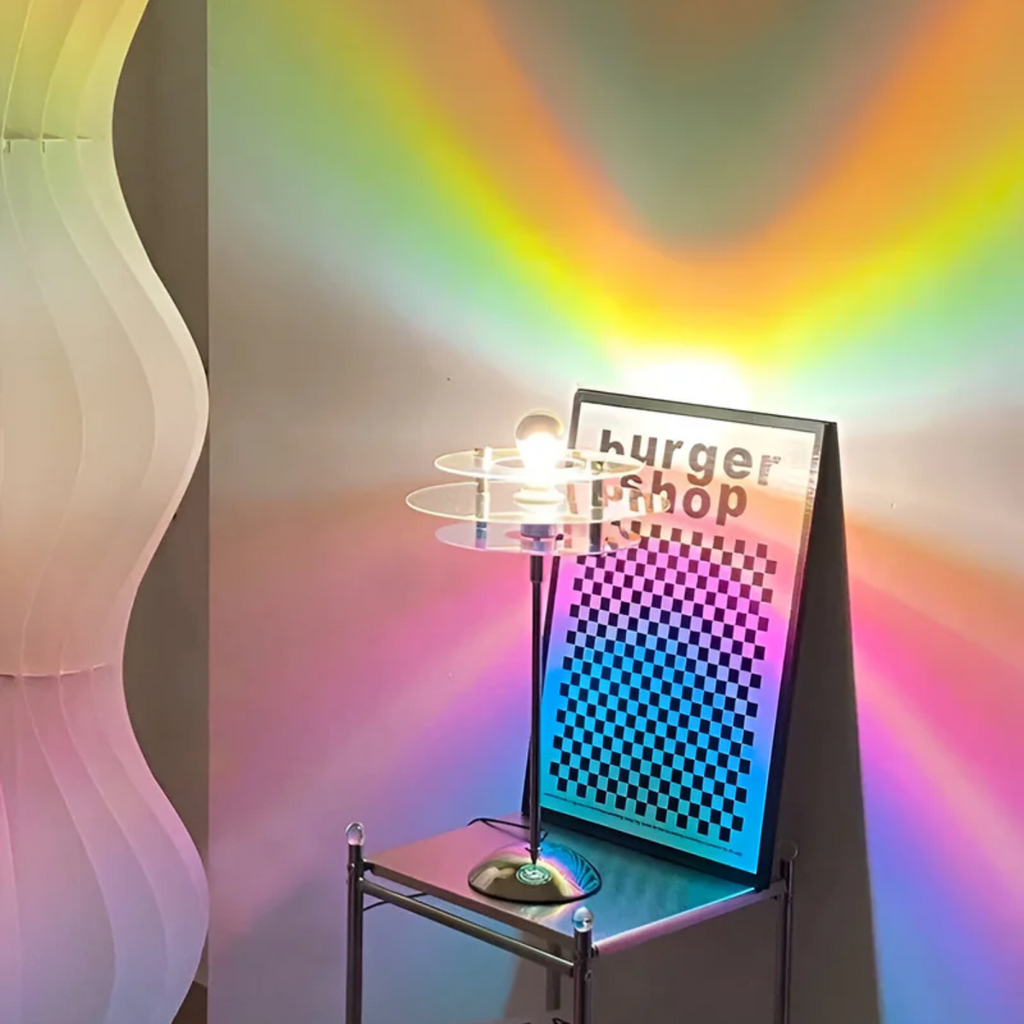 چراغ رومیزی LED مدل LumaNova Retro Disc برای میز تحریر، دراور و میز کنار تخت