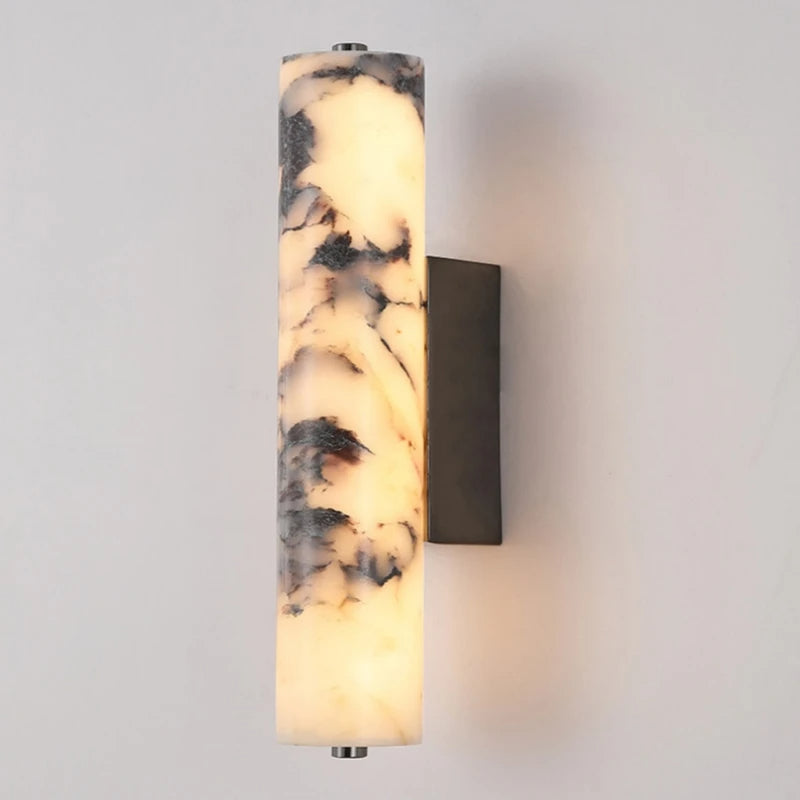Nástěnná lampa NovaCrest Marble Cylinder pro ložnici a schodiště