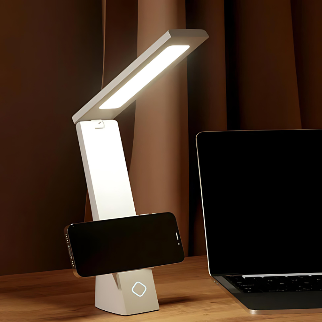 LyraGlow Kompaktní Skládací LED Stolní Lampa s Dotykovým Ovládáním