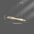 Lumeris Modern Crystal Spiral LED Dining Pendant Light