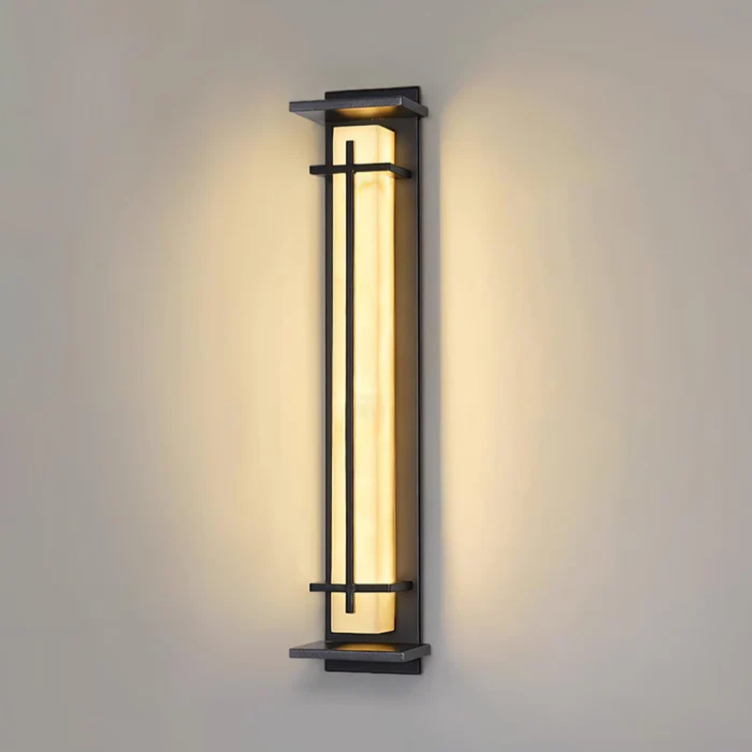 Aurelia Stainless Steel Outdoor Weatherproof LED Wall Light for Patio and Garden