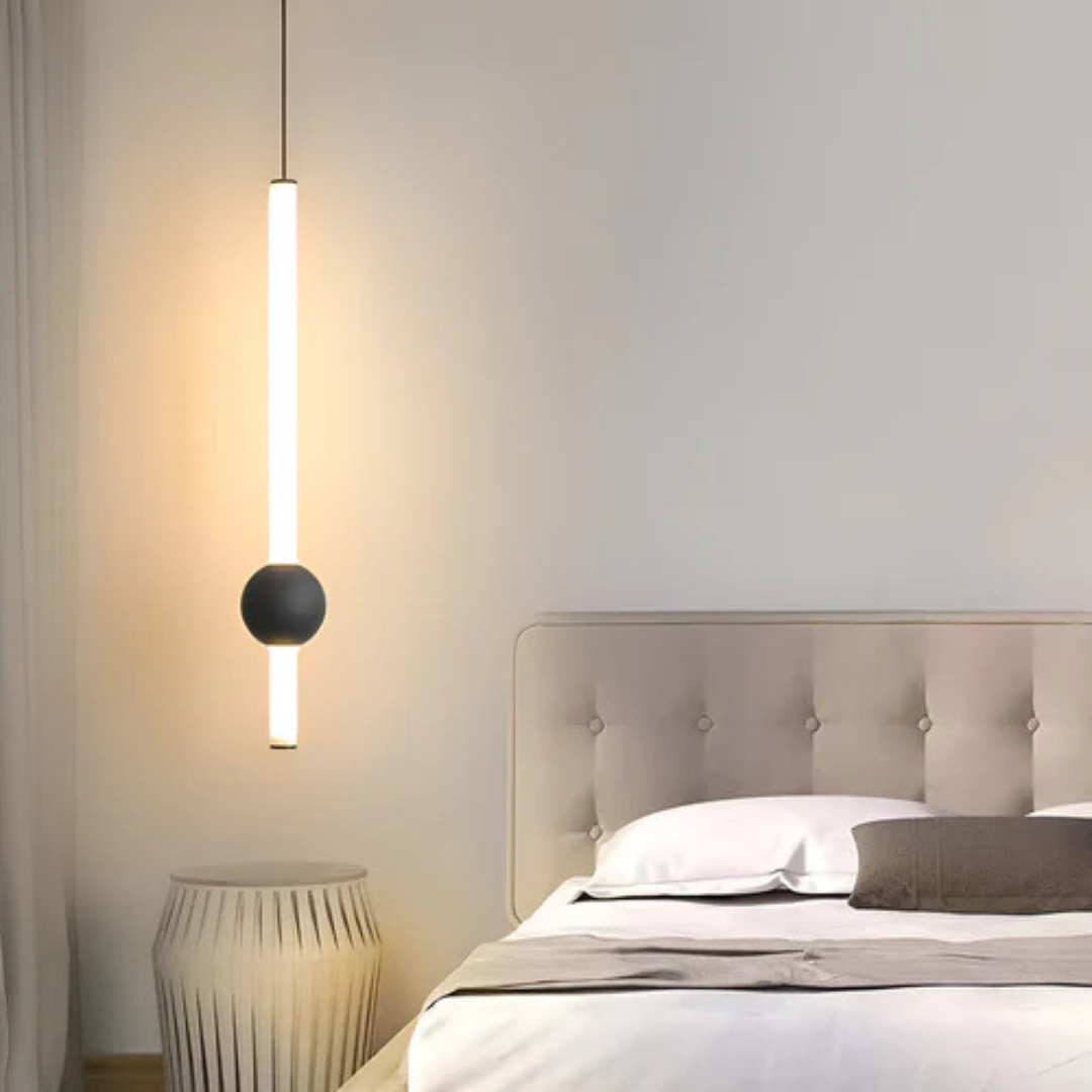 Kairova minimalistická válcová závěsná lampa do interiérů