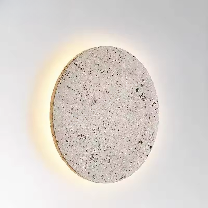 TerraLume LED Işıklı Traverten Duvar Lambası