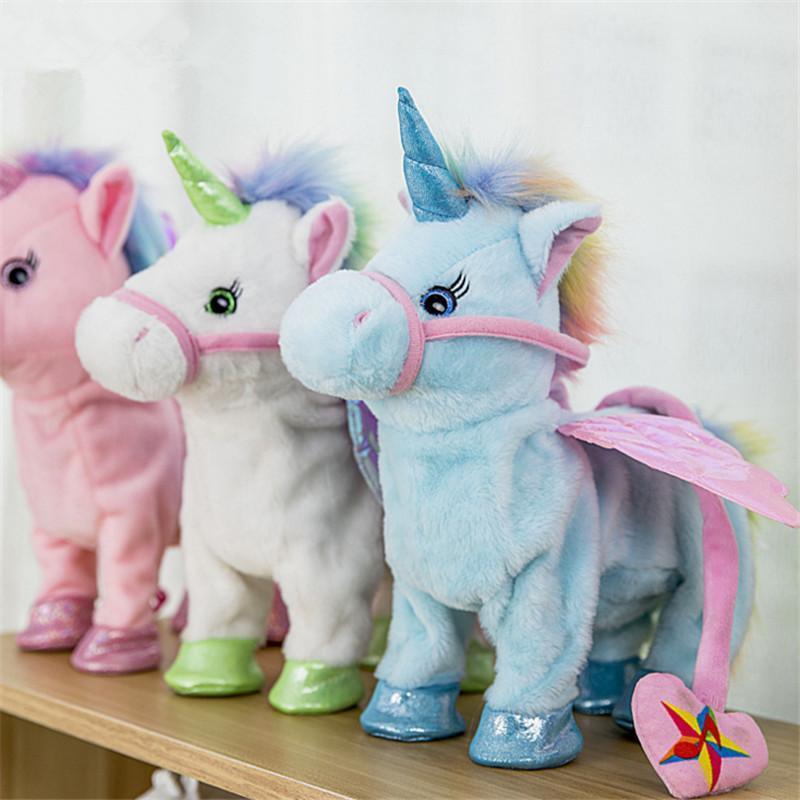 Enchanted Walking And Singing Unicorn Plush Toy For Kids