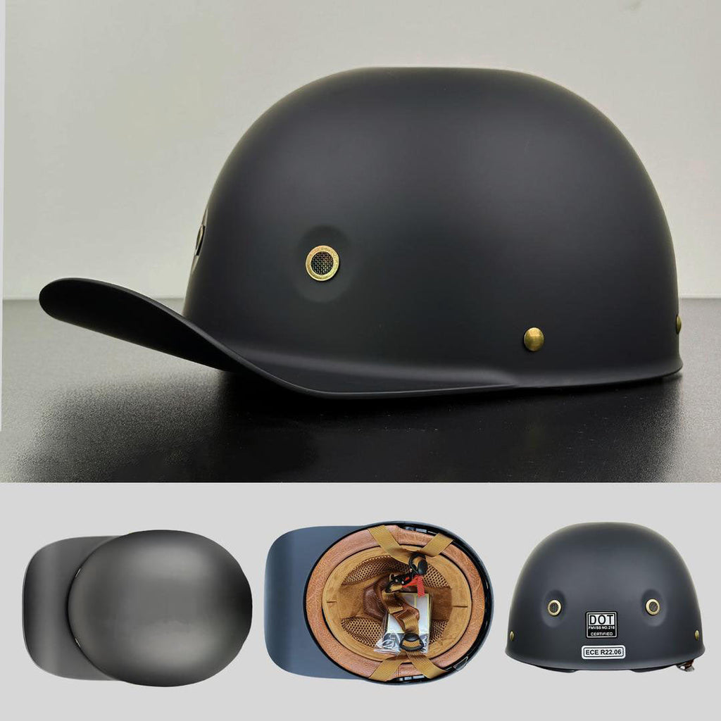 AstraCap Pro Baseball-Style Motorcycle Helmet DOT And ECE Certified