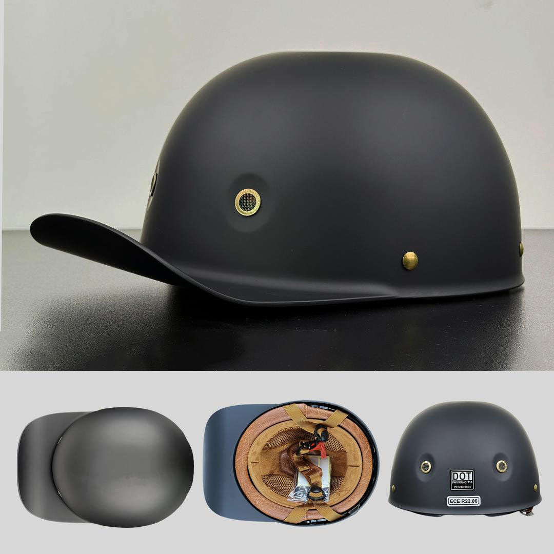AstraCap Pro Baseball-Style Motorcycle Helmet DOT And ECE Certified