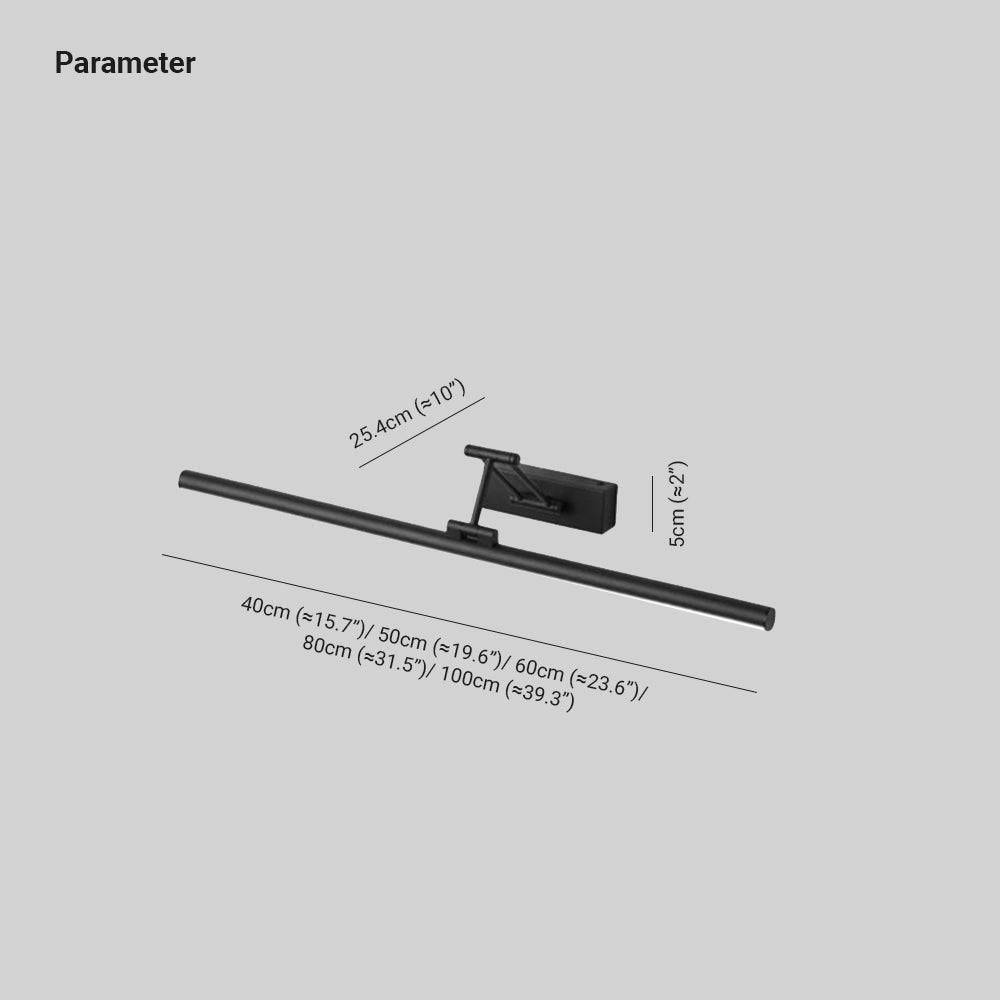 NyraLoft Minimalistische LED-Metall-Wandleuchte Schwarz und Weiß