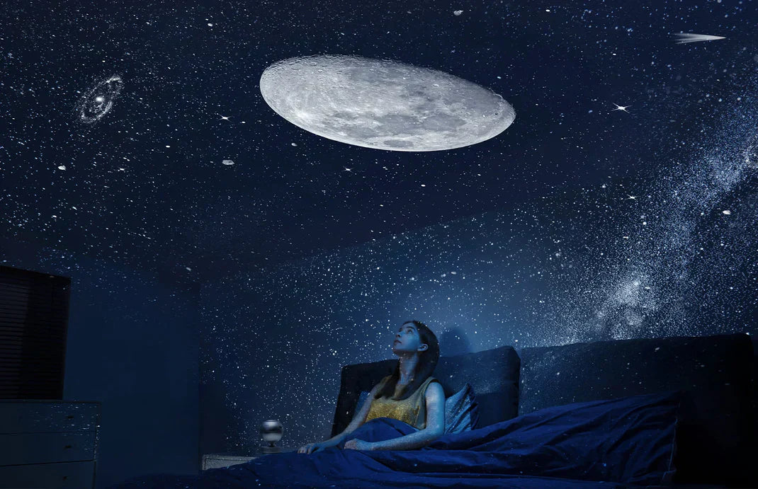 LumaNova LED Moon and Galaxy Projection Lamp With Film Discs
