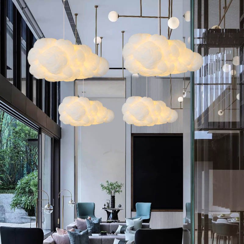 NimbusGlow Cloud Pendant Light For Kids’ Room Ceiling