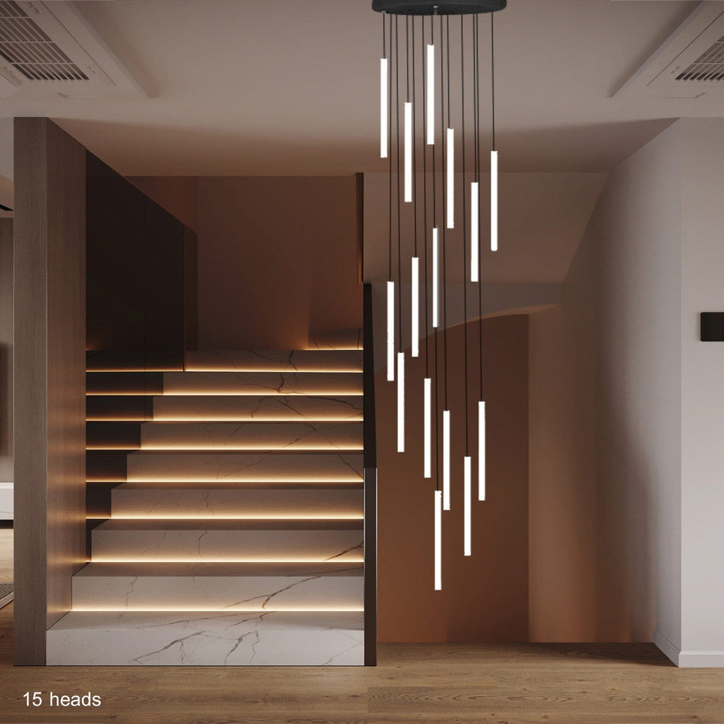 Lyra Staircase LED Chandelier for Modern Homes and Spaces