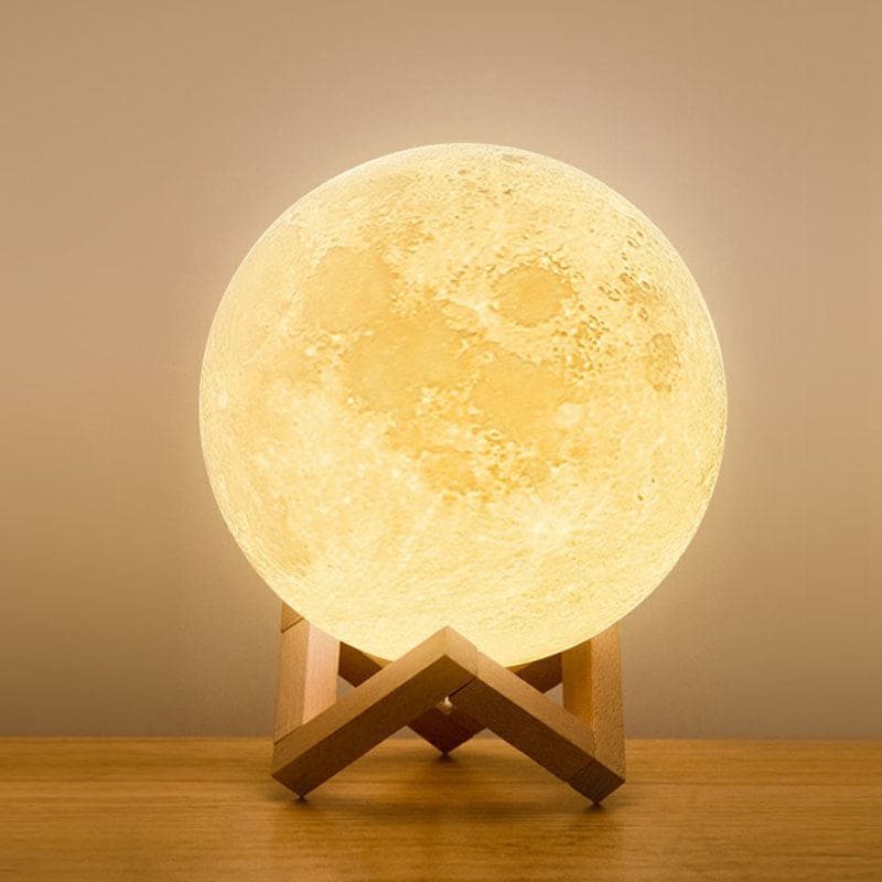 Selene Glow Hilal Ay LED Masa Lambası, Sıcak Yatak Başı Işıltısı İçin