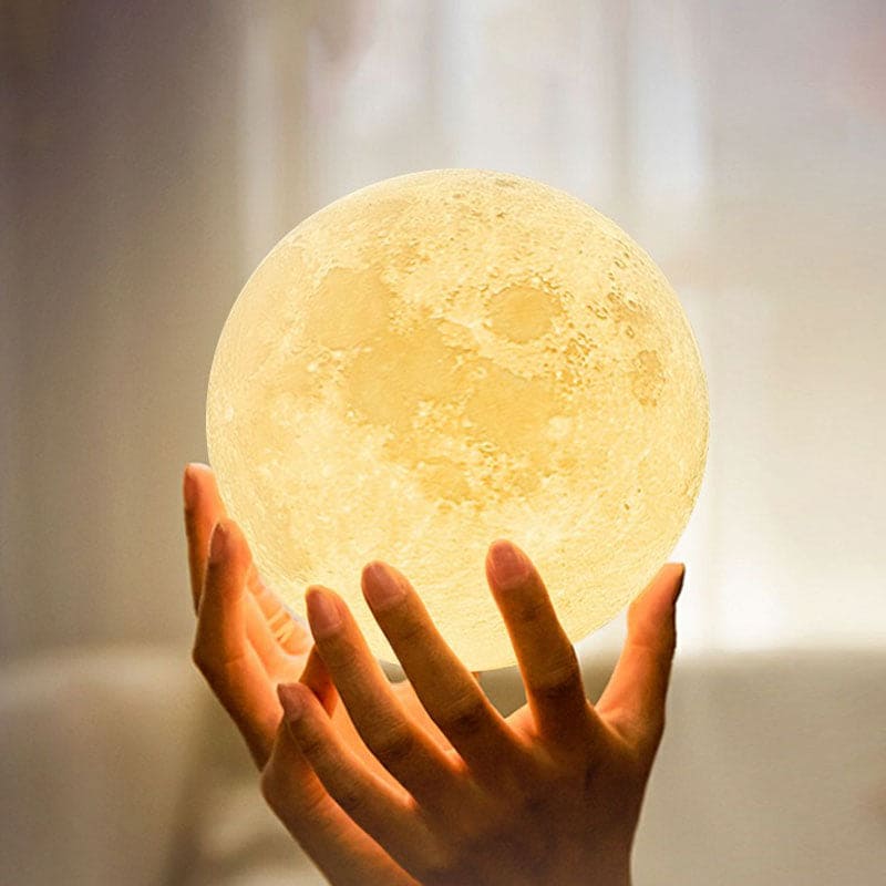 Selene Glow Hilal Ay LED Masa Lambası, Sıcak Yatak Başı Işıltısı İçin