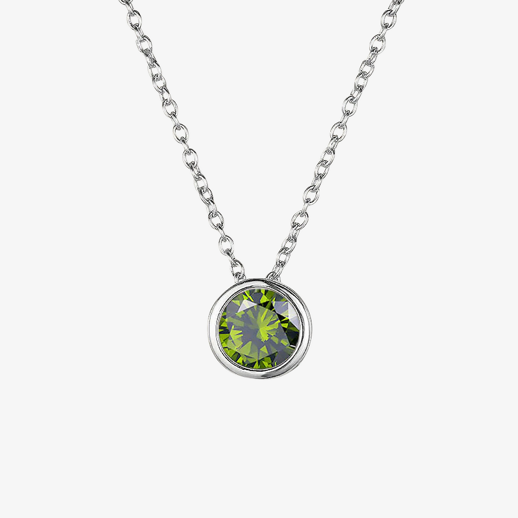 Collana Luna con Pietra di Nascita