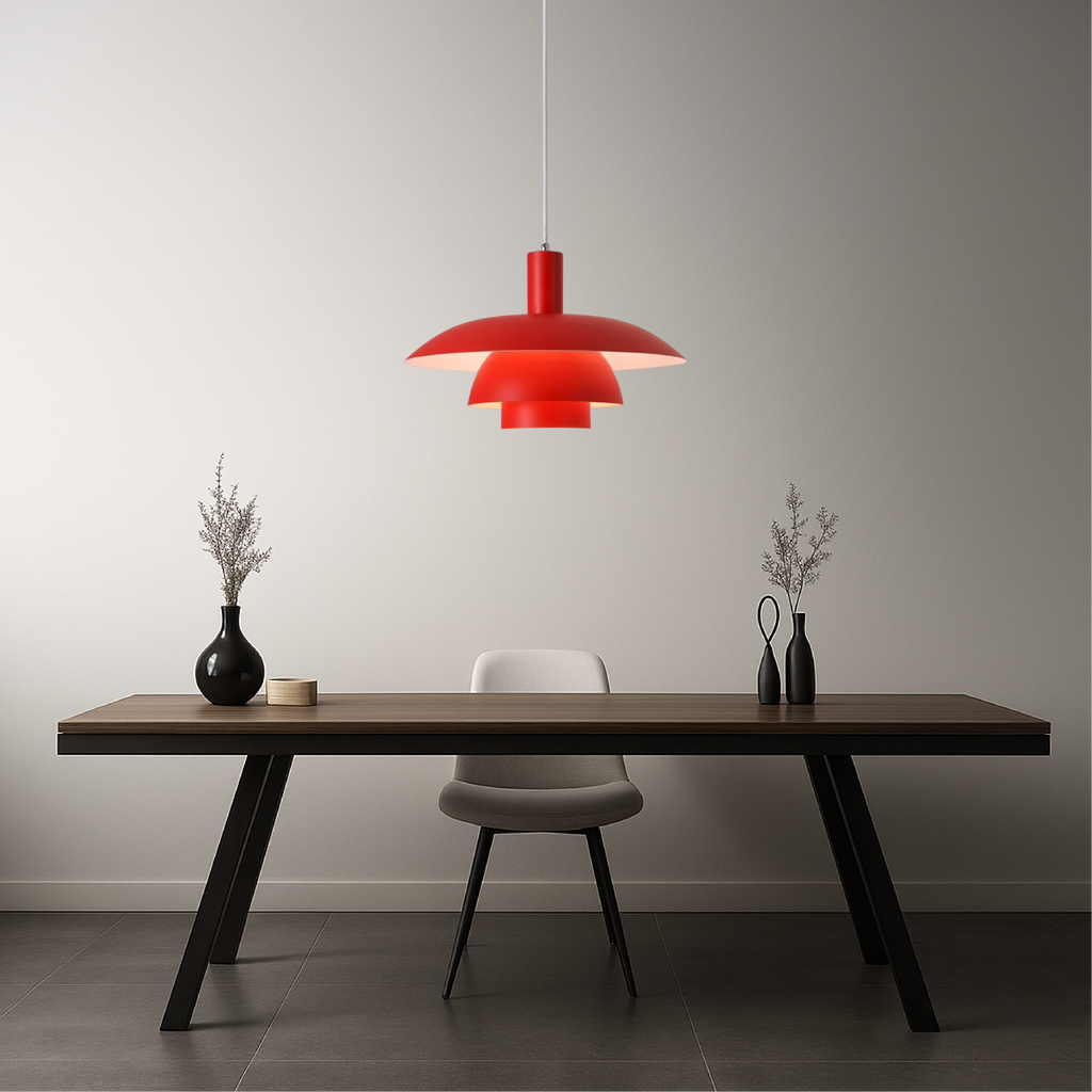 Nordis závěsná lampa dánského stylu do jídelny a obývacího pokoje