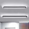 Oval LED Ceiling Light With Black Or White Housing And Acrylic Diffuser