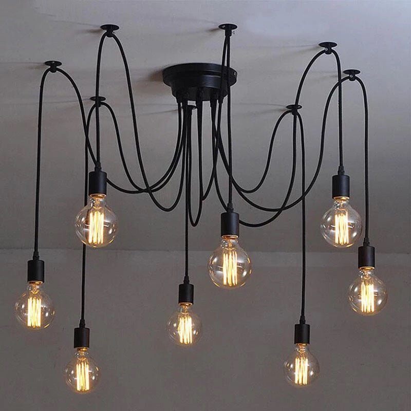 Lyraen Vintage Pendant Light in Iron and Ceramic