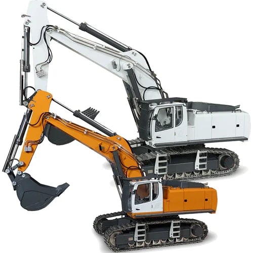 بیل مکانیکی تمام فلزی هیدرولیکی G308H با مقیاس 1/14 آماده به کار