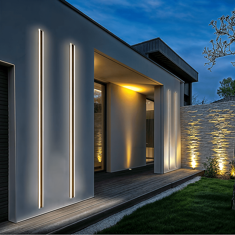 AstraLux Aluminum Long Strip Outdoor LED Wall Light for Exterior