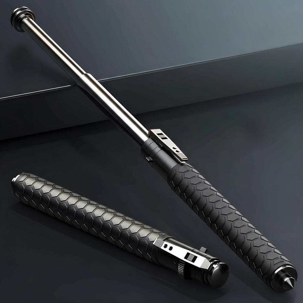 ApexGuard Trek Self Defense Walking Stick With Automatic Deploy And Stability