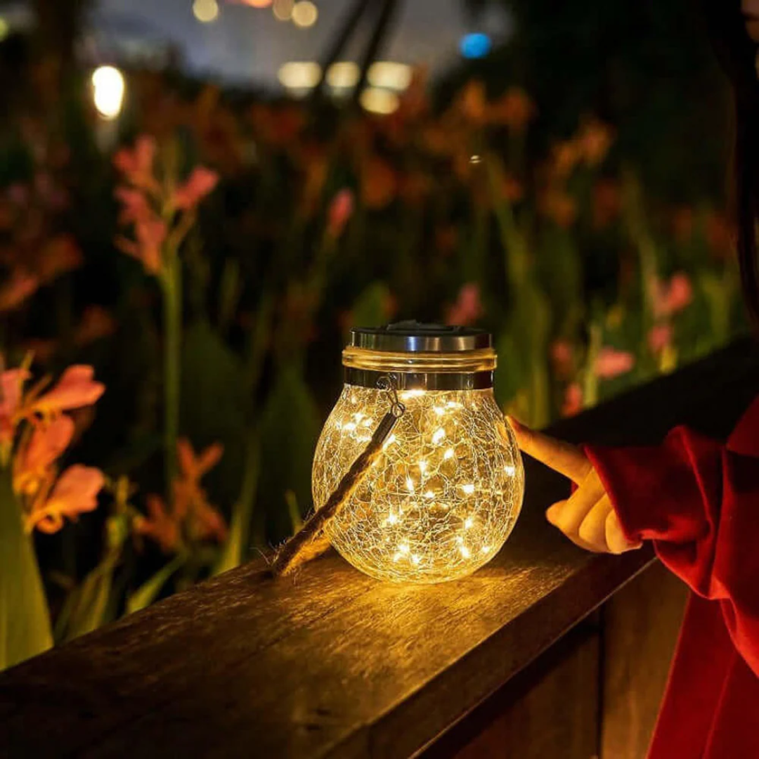 AuroraLeaf Bezdrátová solární zahradní lampa Vodotěsná a energeticky úsporná