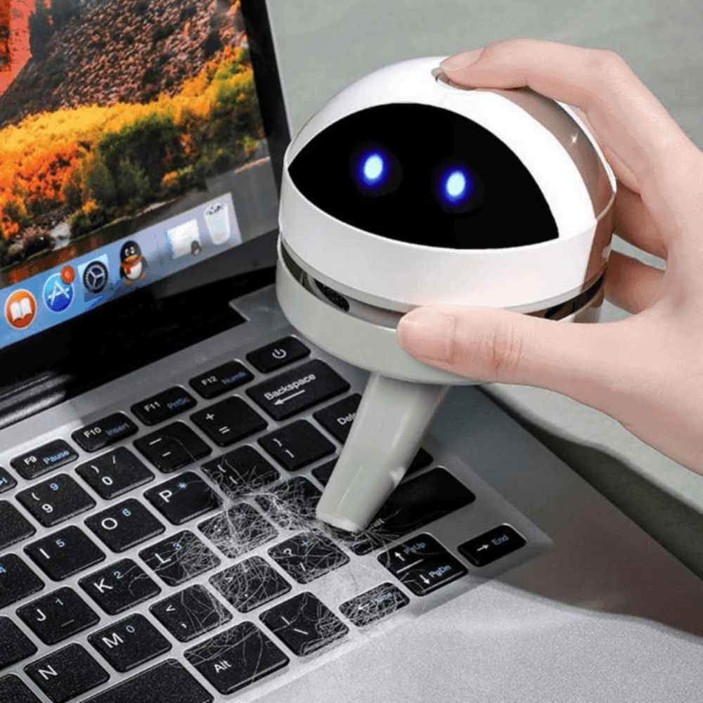 Desk Vacuum Robot USB Rechargeable for Easy Dust Cleanup
