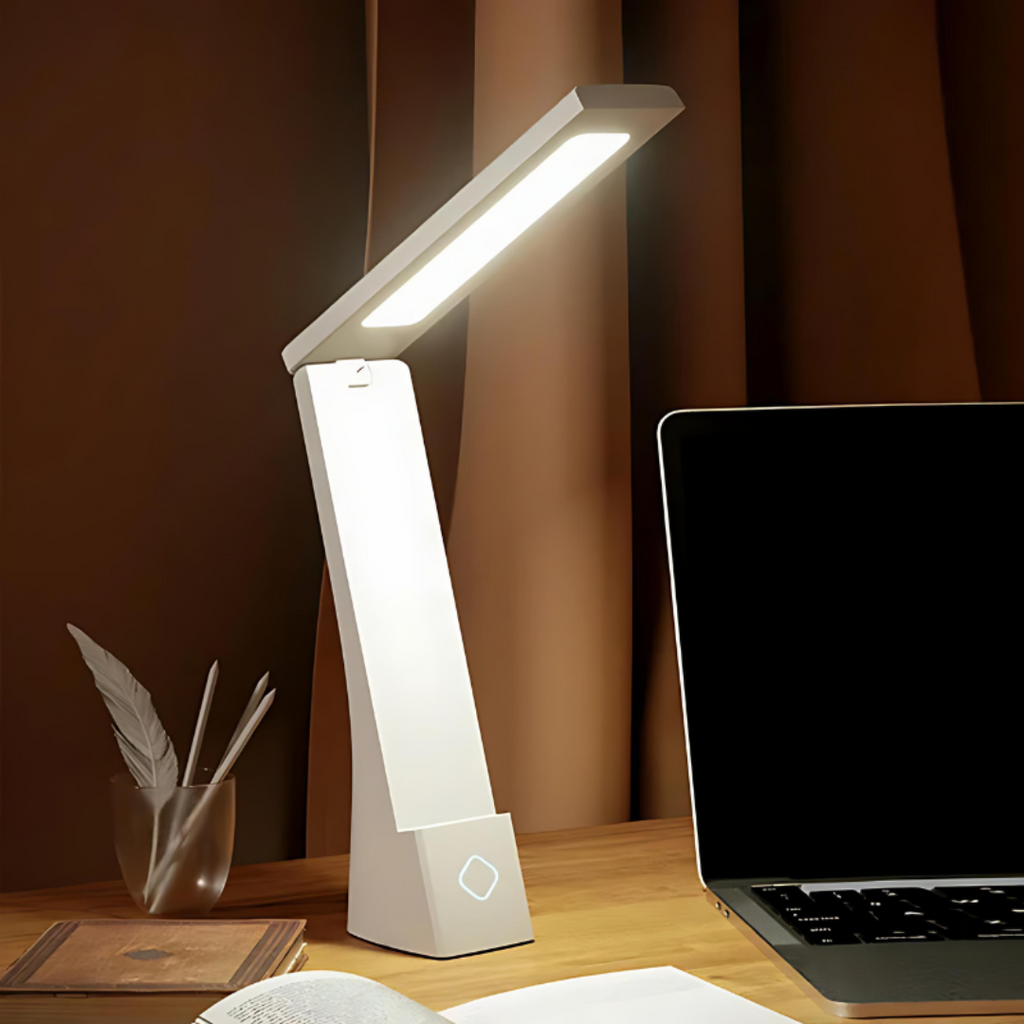 LyraGlow Kompaktní Skládací LED Stolní Lampa s Dotykovým Ovládáním