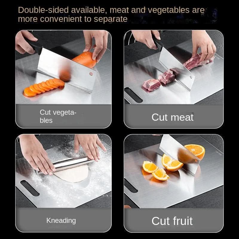 ApexSteel Stainless Chopping Board With Antibacterial And Scratch-Resistant Finish