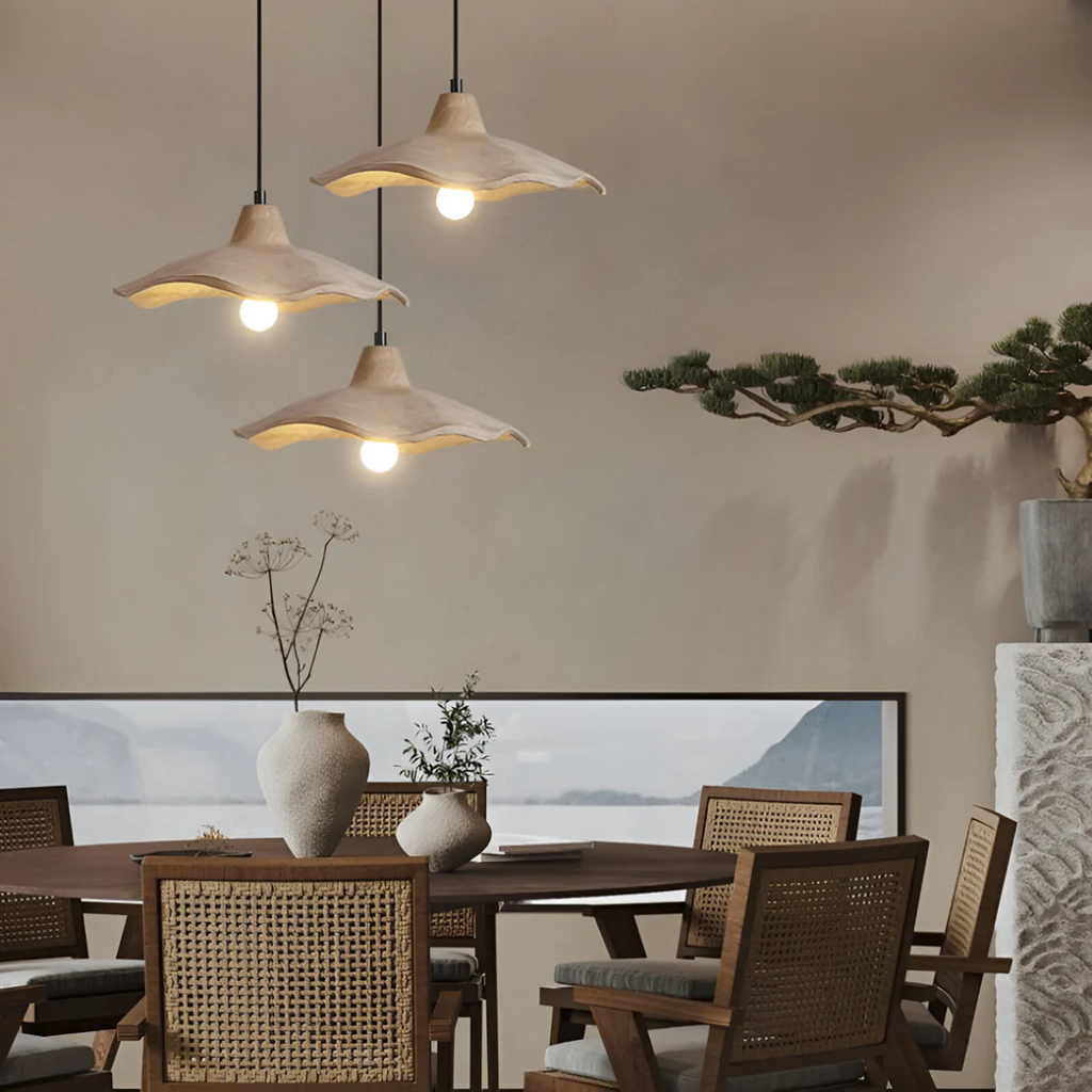 Nolara Wabi-Sabi Concrete Pendant Lamp for Dining Table