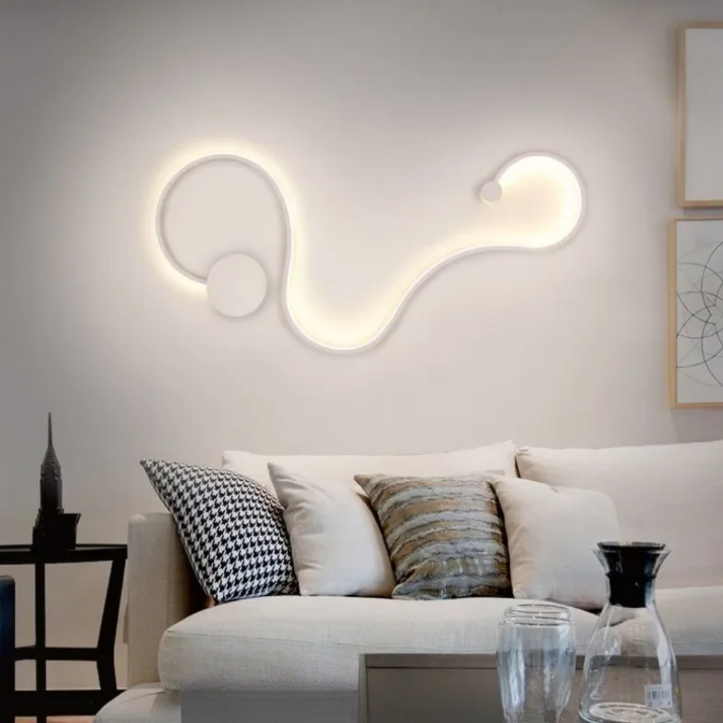 Aurelium Glowwall Moderne LED-Wandleuchte für Schlafzimmer und Wohnzimmer