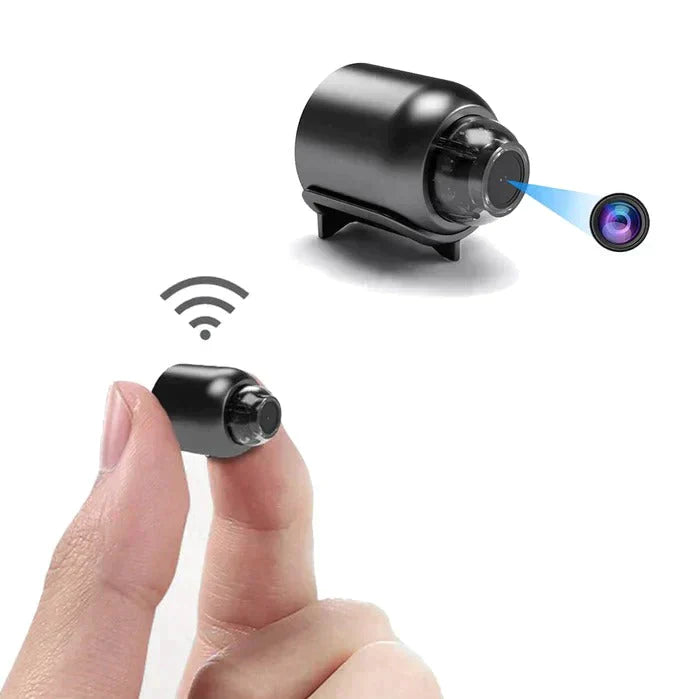 Dobbeltpakke Mini WiFi Kameraer 1080P 140-Graders Vidvinkel Natvision og Bevægelsesdetektion