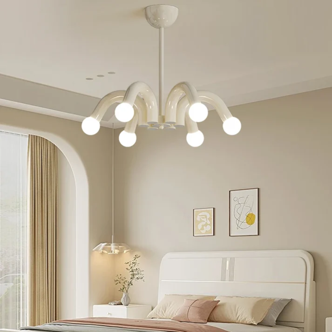 Lampa sufitowa LED ściemnialna LumaNova do sypialni z ambientowym światłem
