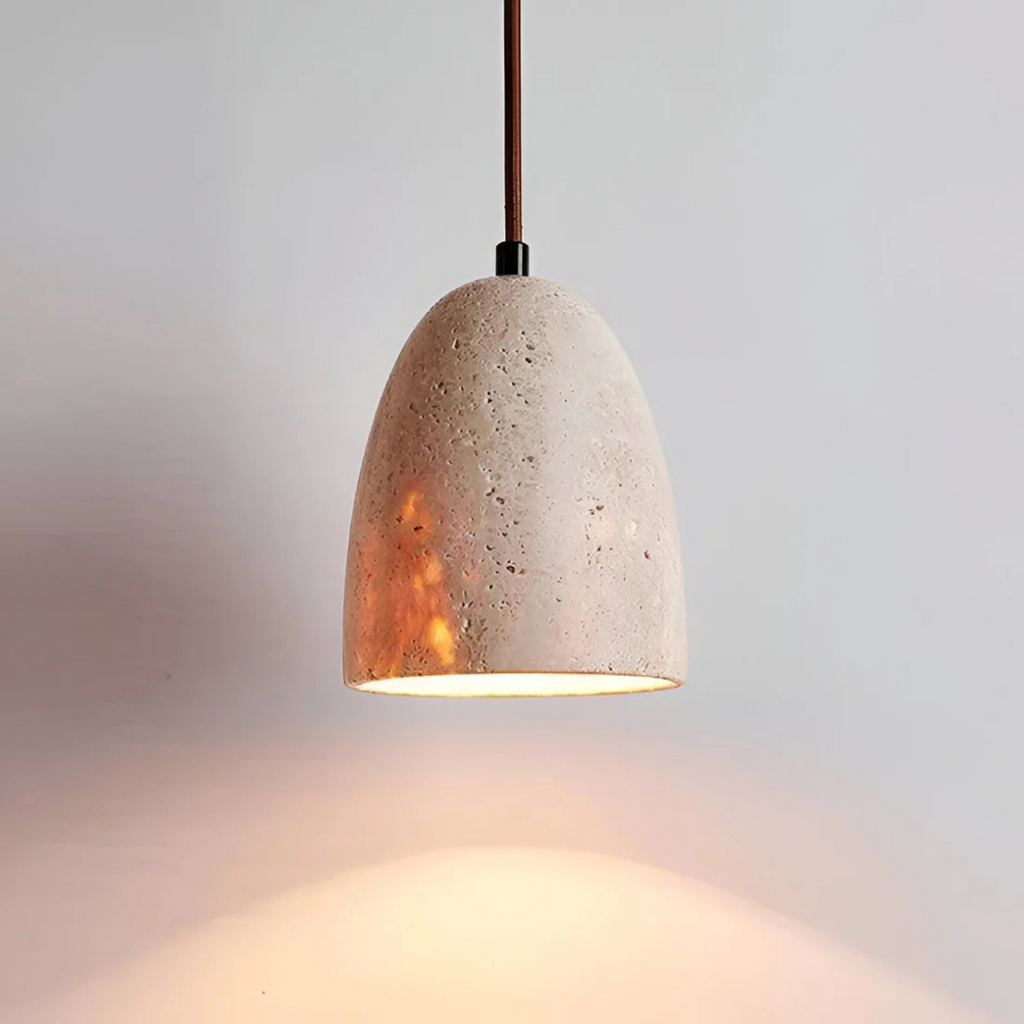 Averin Travertine Retro Pendant Light For Dining Areas