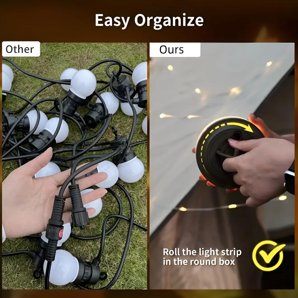 AuroraTrail Camping String Lights 2-in-1 Lantern and Fairy Lights