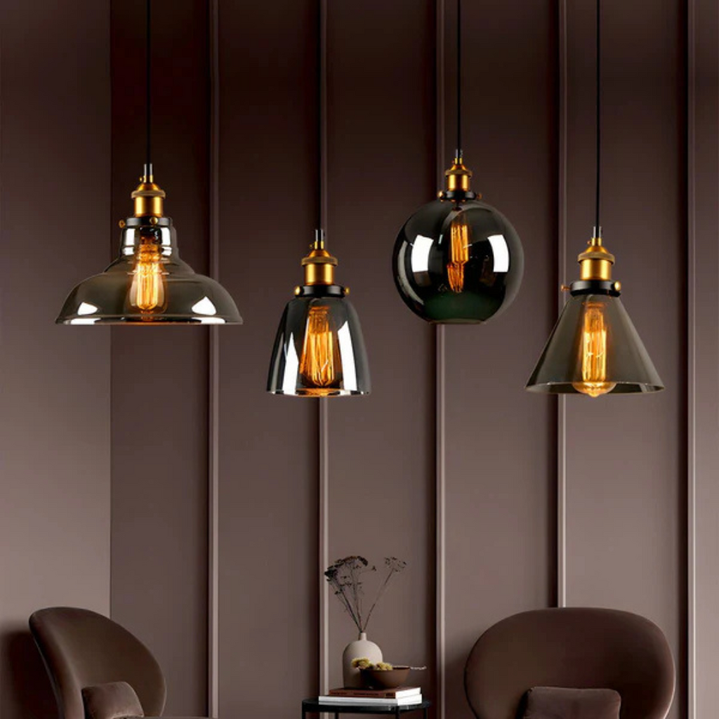 Aurelia Vintage Glass Pendant Light for Dining Table | Derinex