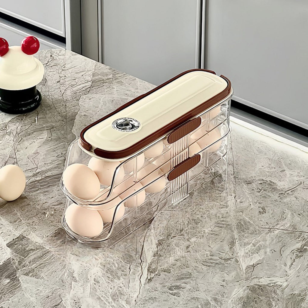 جا تخم‌مرغ یخچال اتوماتیک EggFlow با طراحی درب جانبی جمع‌وجور