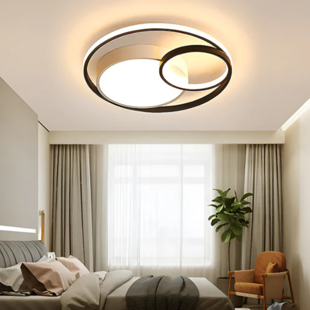 LumaHalo Moderne Dimbar LED Taklampe for Stuer og Hjemmekontor