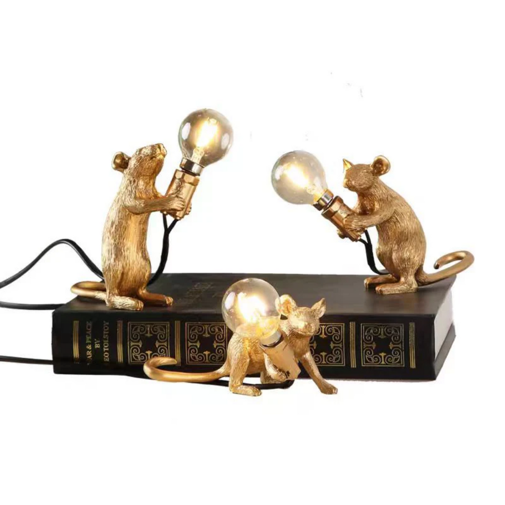 MiraMouse Resin LED Desk Lamp and Night Light