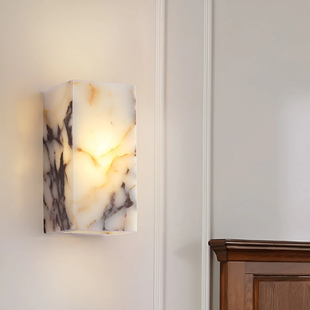 Nástěnné svítidlo Aurelia Marble | Vnitřní LED světlo s teplou atmosférou