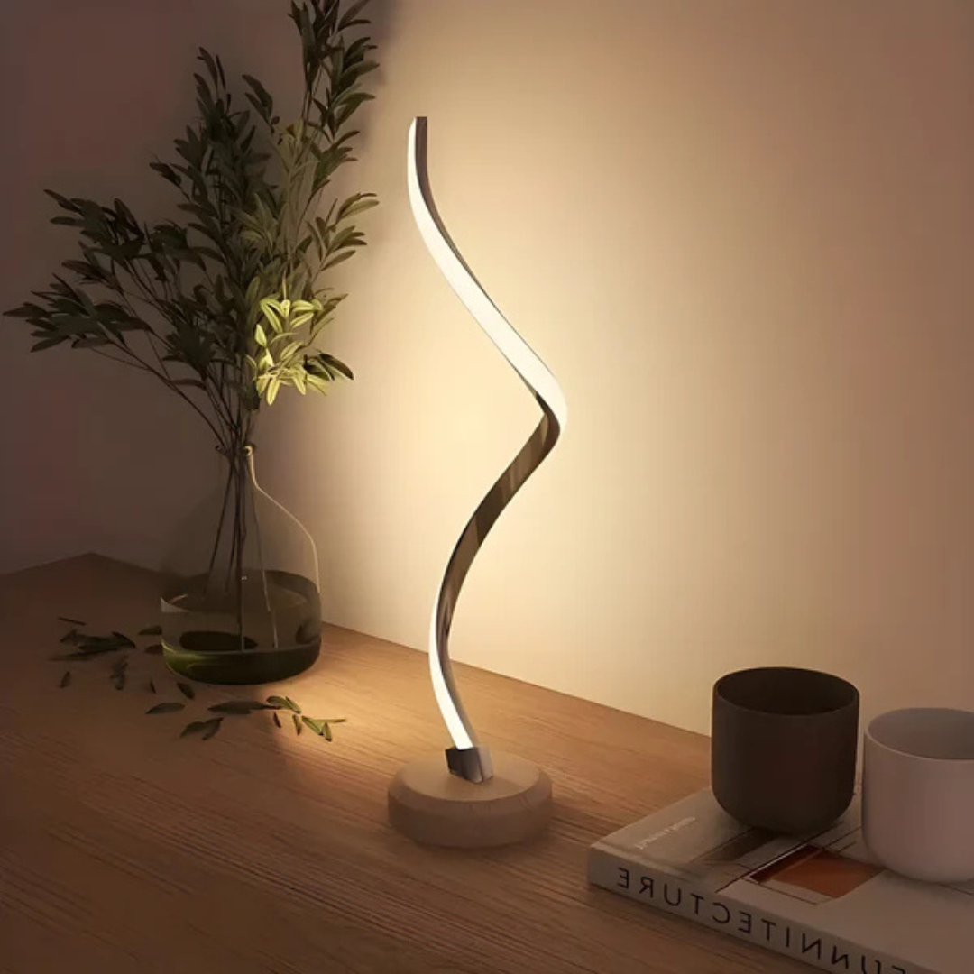چراغ رومیزی چوبی LED قابل تنظیم اوراوک روستیک برای خانه