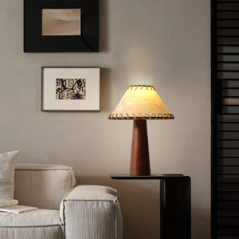 Asteri Wooden LED Table Lamp With Wabi Sabi Warm Glow
