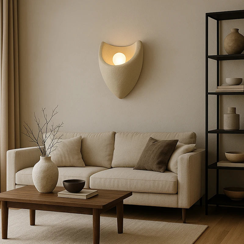 Lumenova | Resin wandlamp in Noordse stijl voor slaapkamers en cafés