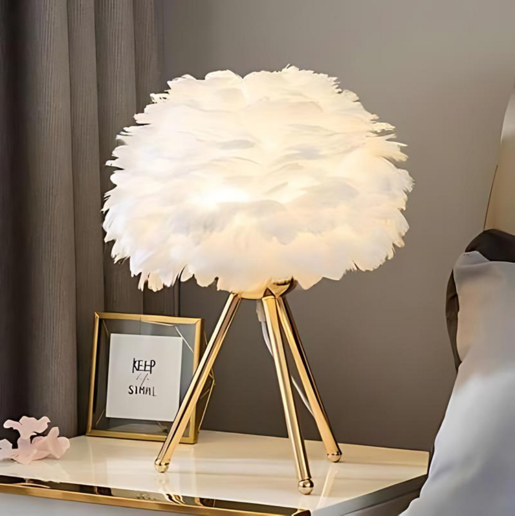 AuroraFeather Tischlampe für Wohnzimmer und Büros