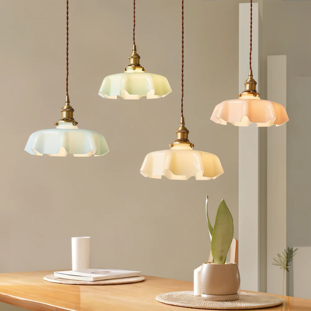 Lampada a sospensione Rosette Bloom per sala da pranzo vintage e spazi living